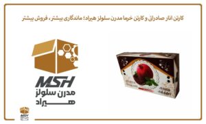 کارتن انار صادراتی و کارتن خرما مدرن سلولز هیراد؛ ماندگاری بیشتر، فروش بیشتر