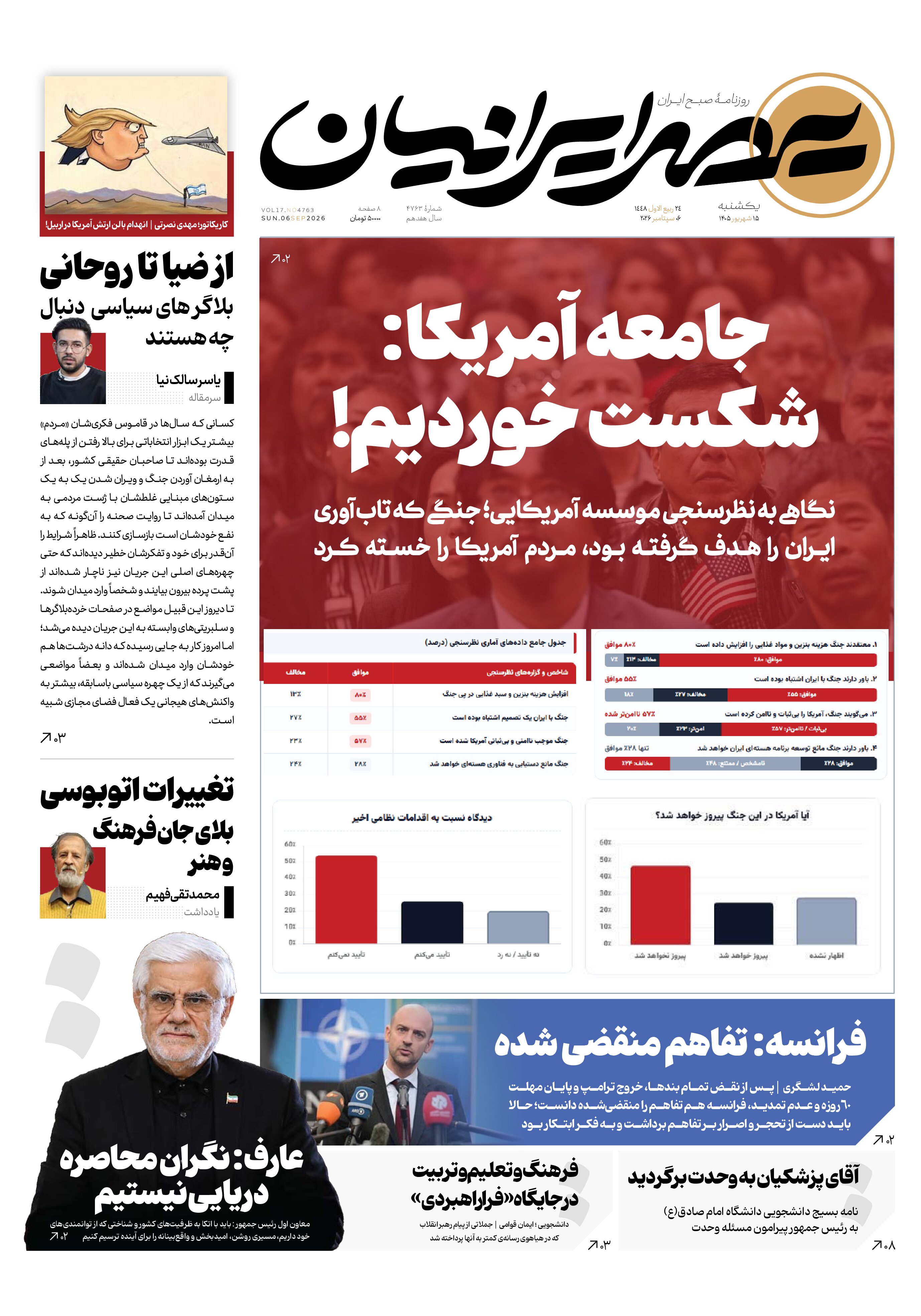 جامعه آمریکا: شکست خوردیم!